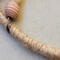 jute twine wrapped hoop close up